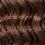 100% Human Hair. New deep wave colour 6, medum ash brown,  22", (55cm long) 135gr.